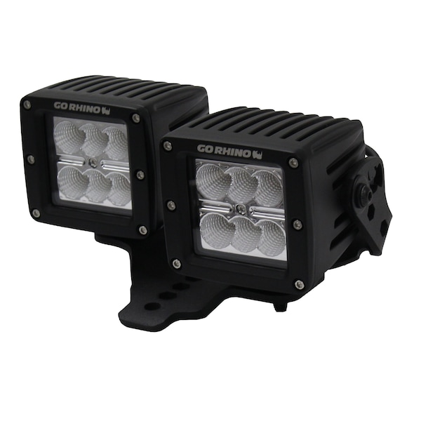 Go Rhino 18-C WRANGLER JL/WRANGLER JLU-TWO 3IN CUBES ACCESSORIES WRANGLER JL LI 731230T - main